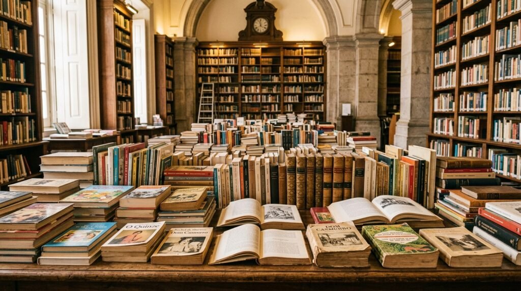 Troca de livros em Vitória na Biblioteca Municipal